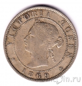 Ямайка 1/2 пенни 1869