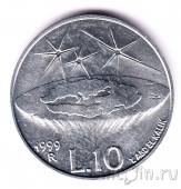 Сан-Марино 10 лир 1999 Представление древних о Земле