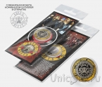 Сувенирная монета 10 рублей - Музыкальная группа Guns'n Roses