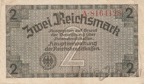Германия 2 рейхсмарки 1940-45