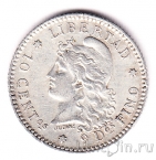 Аргентина 10 сентаво 1883