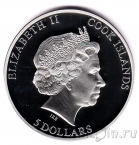 Острова Кука 5 долларов 2013 Великая царица Нефертити