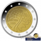 Андорра 2 евро 2020 Иберо-американский самит (PROOF)