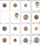 Подборка монет Колумбии (13 монет)