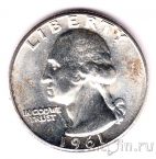 США 25 центов 1961
