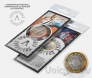 Сувенирная монета 10 рублей - Музыкальная группа Ленинград