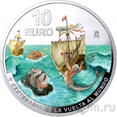 Испания 10 евро 2020 Кругосветное плавание (2-й выпуск)