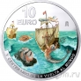Испания 10 евро 2020 Кругосветное плавание (2-й выпуск)