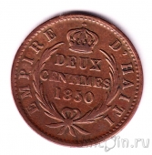 Гаити 2 сантима 1850