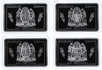 Танзания набор 4 монеты 500 шиллигов 2014 Авианосцы мира