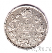 Канада 5 центов 1912