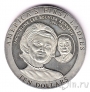 Либерия 10 долларов 2002 Жаклин Кеннеди (2)