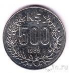 Уругвай 500 песо 1989