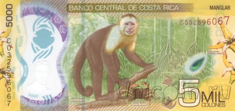 Коста-Рика 5000 колон 2018 (2020)