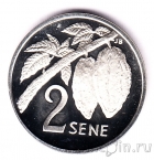 Самоа 2 сене 1974 (серебро)