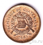 Гватемала 1 сентаво 1881
