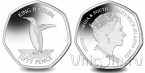Юж. Георгия и Юж. Сандвичевы острова 50 пенсов 2020 Королевский пингвин (серебро)