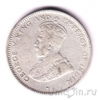 Цейлон 25 центов 1919