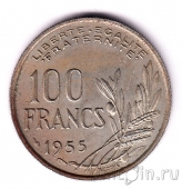 Франция 100 франков 1955