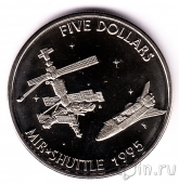 Маршалловы острова 5 долларов 1995 Мир - Шаттл