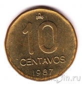Аргентина 10 сентаво 1987