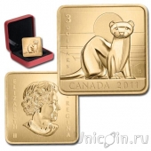 Канада 3 доллара 2011 Американский хорёк