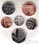Великобритания набор 6 монет 2019 Щит