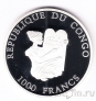 Конго 1000 франков 2005 Микеланджело