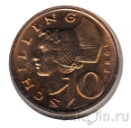 Австрия 10 шиллингов 1983 (в конверте с маркой)