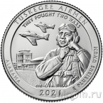 США 25 центов 2021 Tuskegee Airmen (P)