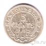 Ньюфаундленд 5 центов 1912