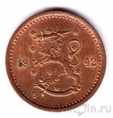 Финляндия 50 пенни 1942 (штемпельный блеск)