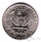 США 25 центов 1990 (D)