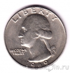 США 25 центов 1969