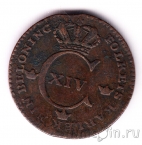 Швеция 1/4 скиллинга 1829