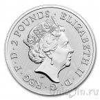 Великобритания 2 фунта 2021 Дэвид Боуи (серебро)