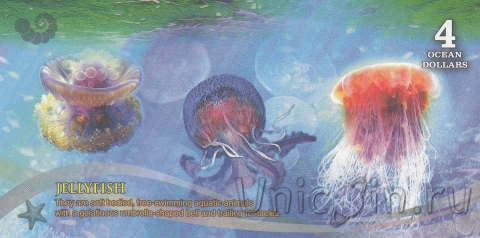 Атлантический океан 4 доллара 2017 Медуза