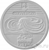 Словакия 10 евро 2021 100 лет основания «Словацкого хора учителей»
