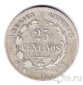 Коста-Рика 25 сентаво 1886