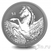 Британские Виргинские острова 1 доллар 2021 Пегас (серебро)