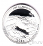 США 25 центов 2014 Shenandoah National Park (S, серебро)