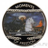 Либерия 10 долларов 2004 Революция Сапаты в Мексике