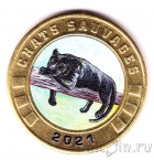 Остров Тромлен 3 франка 2021 Дикие кошки: пантера