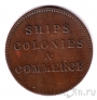 Канада токен 1/2 пенни 1835 Ships colonies commerce