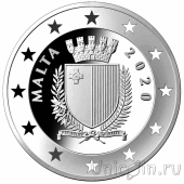 Мальта 5 евро 2020 50 лет Мальтийским вооруженным силам