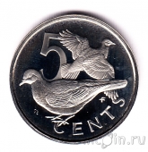Британские Виргинские острова 5 центов 1976
