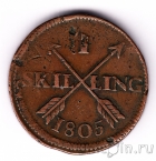 Швеция 1 скиллинг 1805