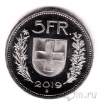 Швейцария 5 франков 2019