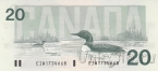 Канада 20 долларов 1991