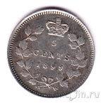 Канада 5 центов 1899